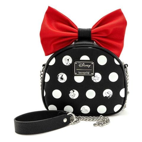 Sac à Bandouliere Loungefly - Minnie Polka - Noeud Papillon Rouge